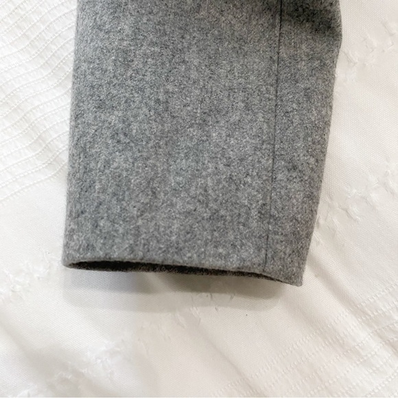 NWOT HARMONY PARIS GREY 100% WOOL BELTED SINGLE BUTTON CLOSURE BLAZER - Picture 12 of 14